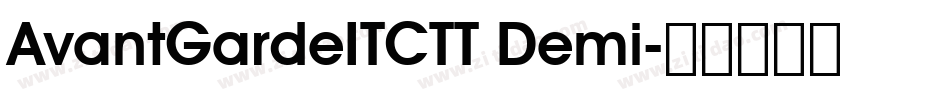 AvantGardeITCTT Demi字体转换